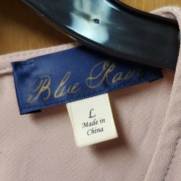 Blue rain blouse,  size large - Picture 2 of 5